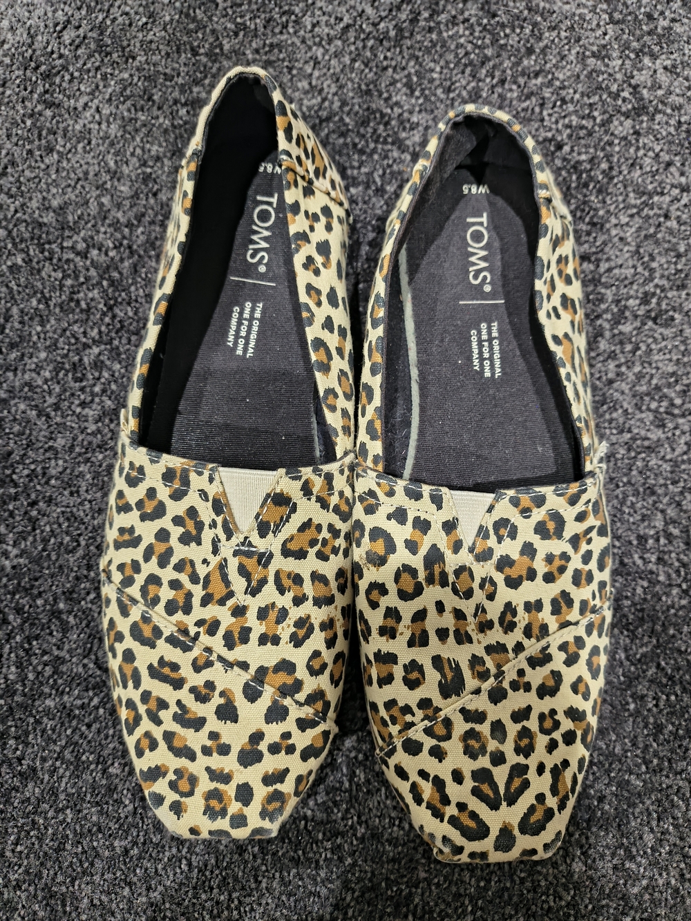 TOMS Leopard Print Slip-On Flats
